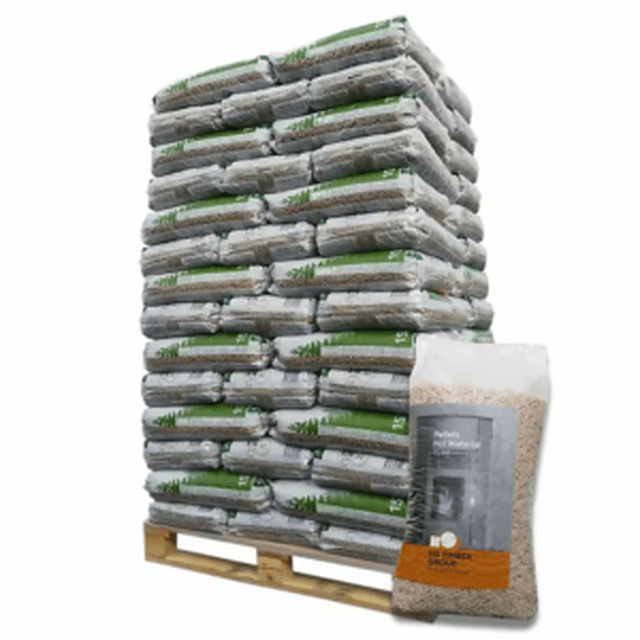 HS Holzpellets – Palette mit 66 Säcken à 15 kg – 100 % Nadelholz