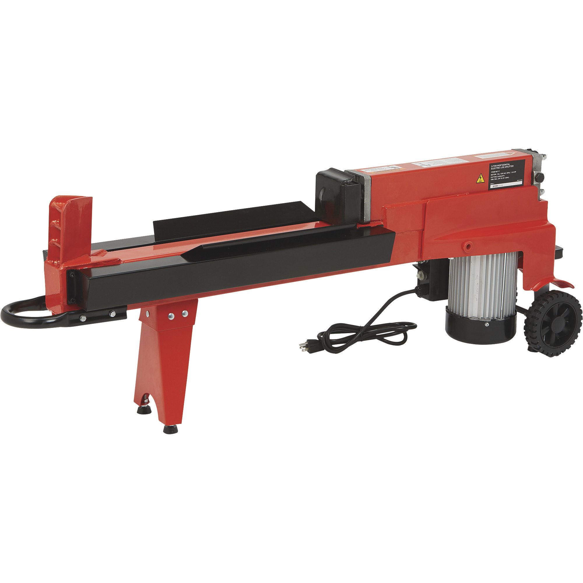 Ironton Horizontal-Elektro-Holzspalter, 5 Tonnen Spaltkraft, max. Stammgröße 20,5 Zoll Länge x 10 Zoll Durchmesser (Art.-Nr. 66717)