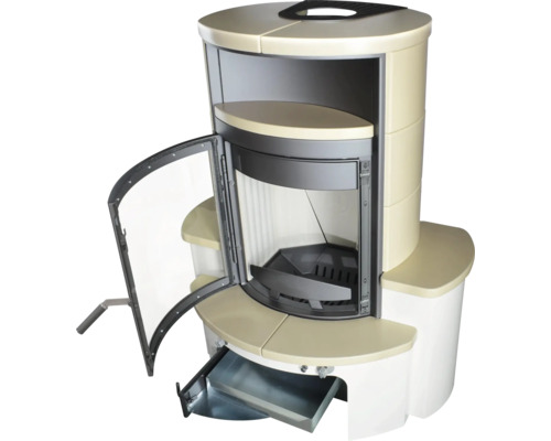 Kaminofen Hark Avenso GT ECOplus Keramik creme 8 kW
