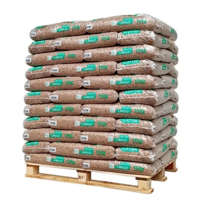 Limouzi-Holzpellets – 66 Säcke à 15 kg