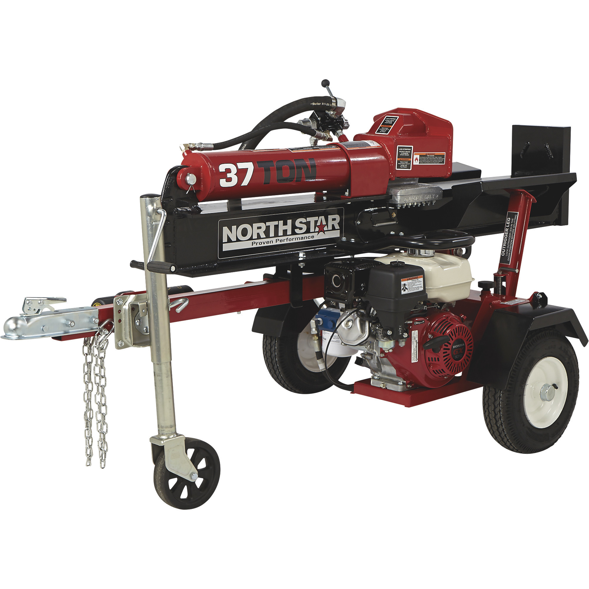 NorthStar Horizontal-/Vertikal-Holzspalter, 37 Tonnen, 270-cm³-Honda-GX270-Motor (Art.-Nr. 1131)