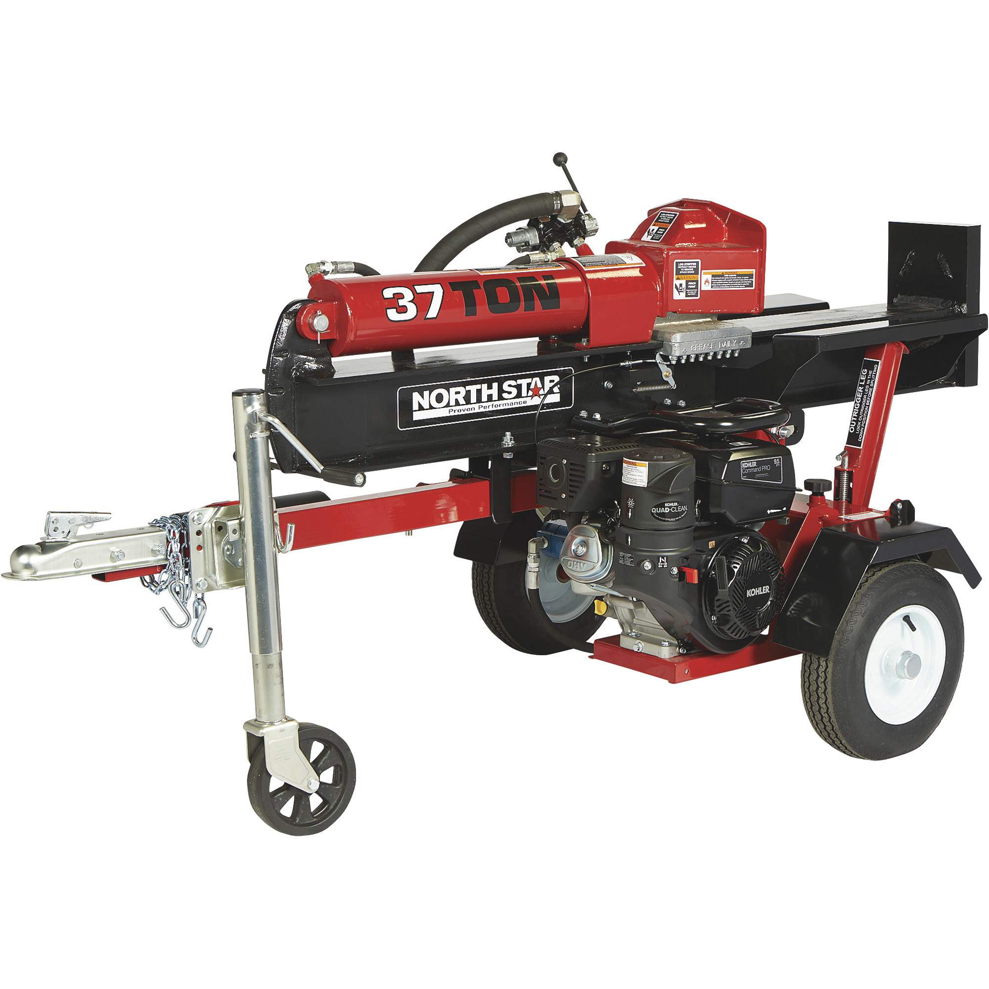 NorthStar Horizontal-/Vertikal-Holzspalter, 37 Tonnen, 277-cm³-Kohler-CH395-Motor (Art.-Nr. 11312)